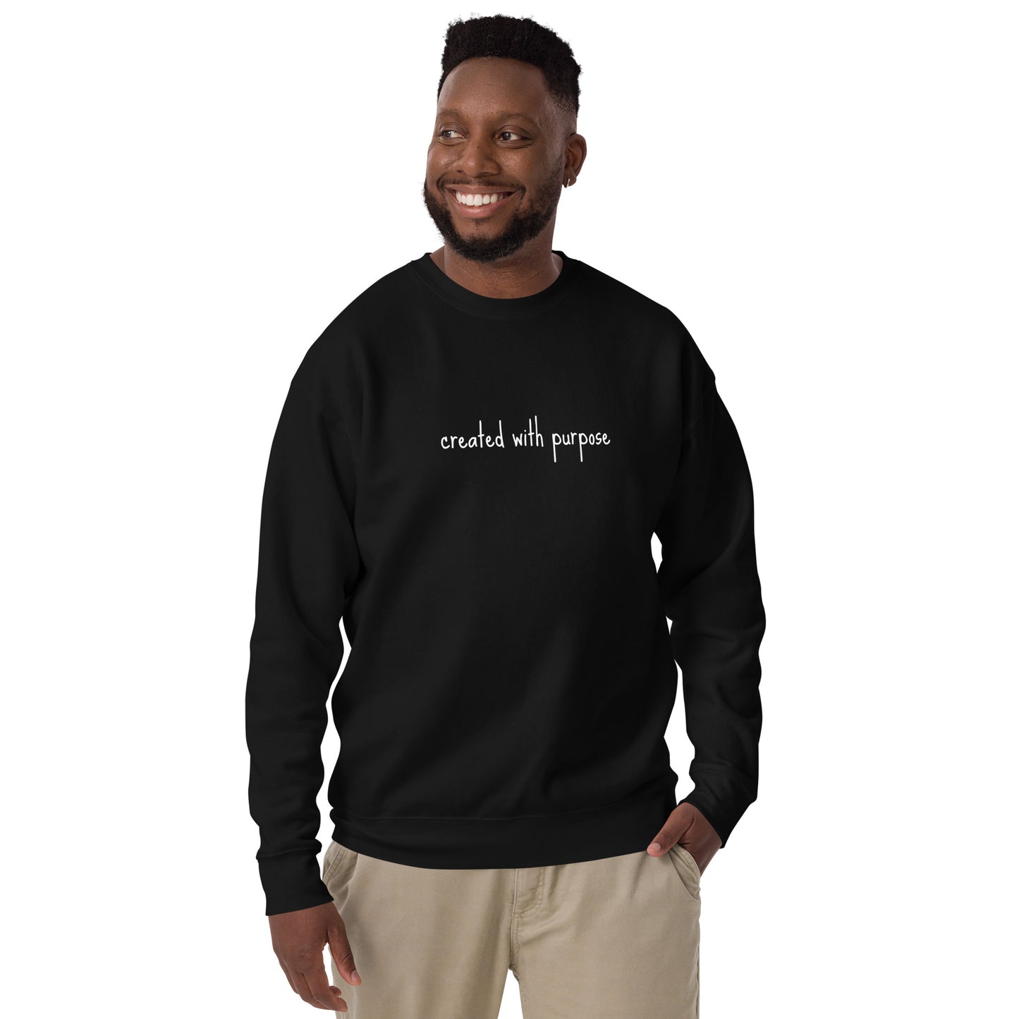 created with purpose sweatshirt Unisex Premium Sweatshirt