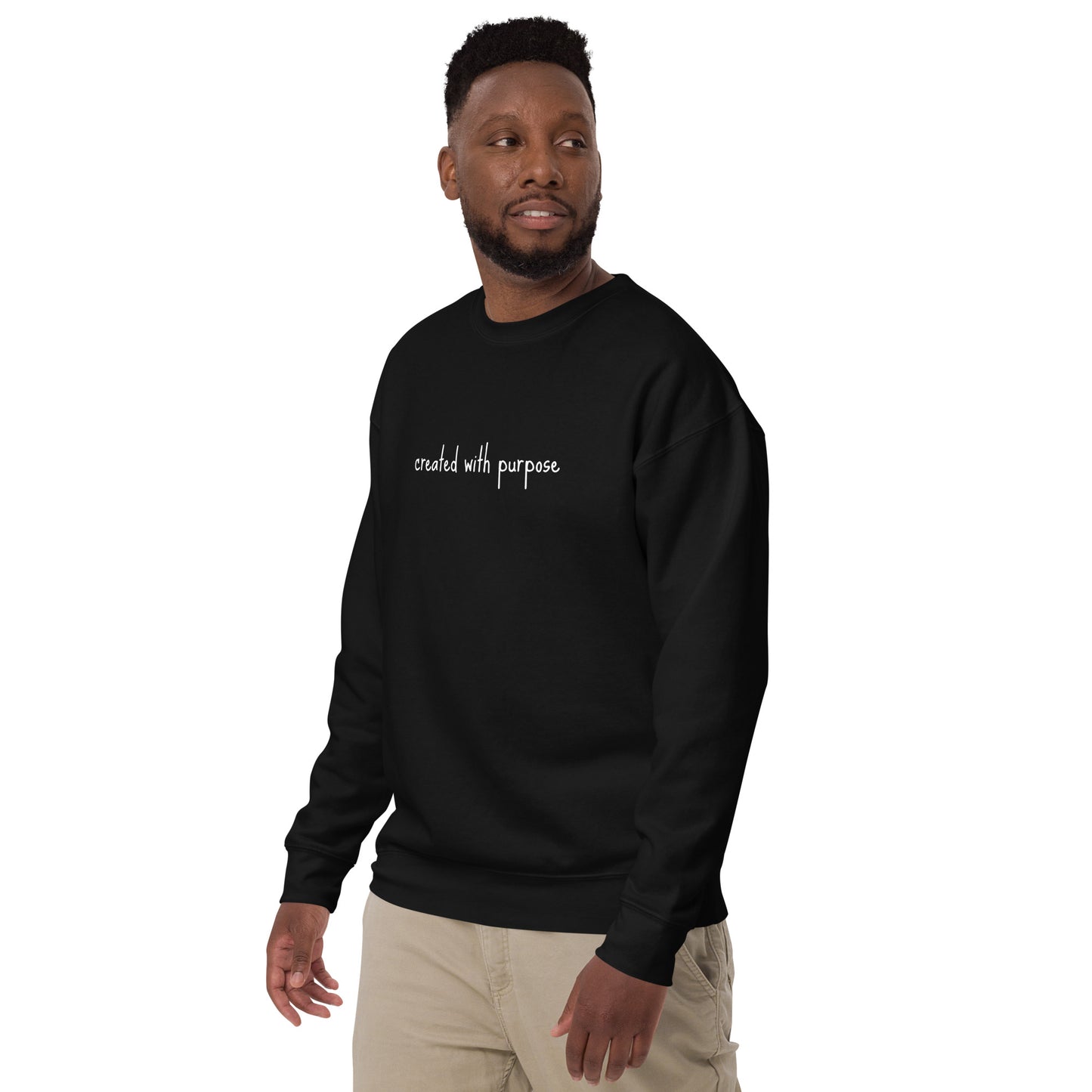 created with purpose sweatshirt Unisex Premium Sweatshirt