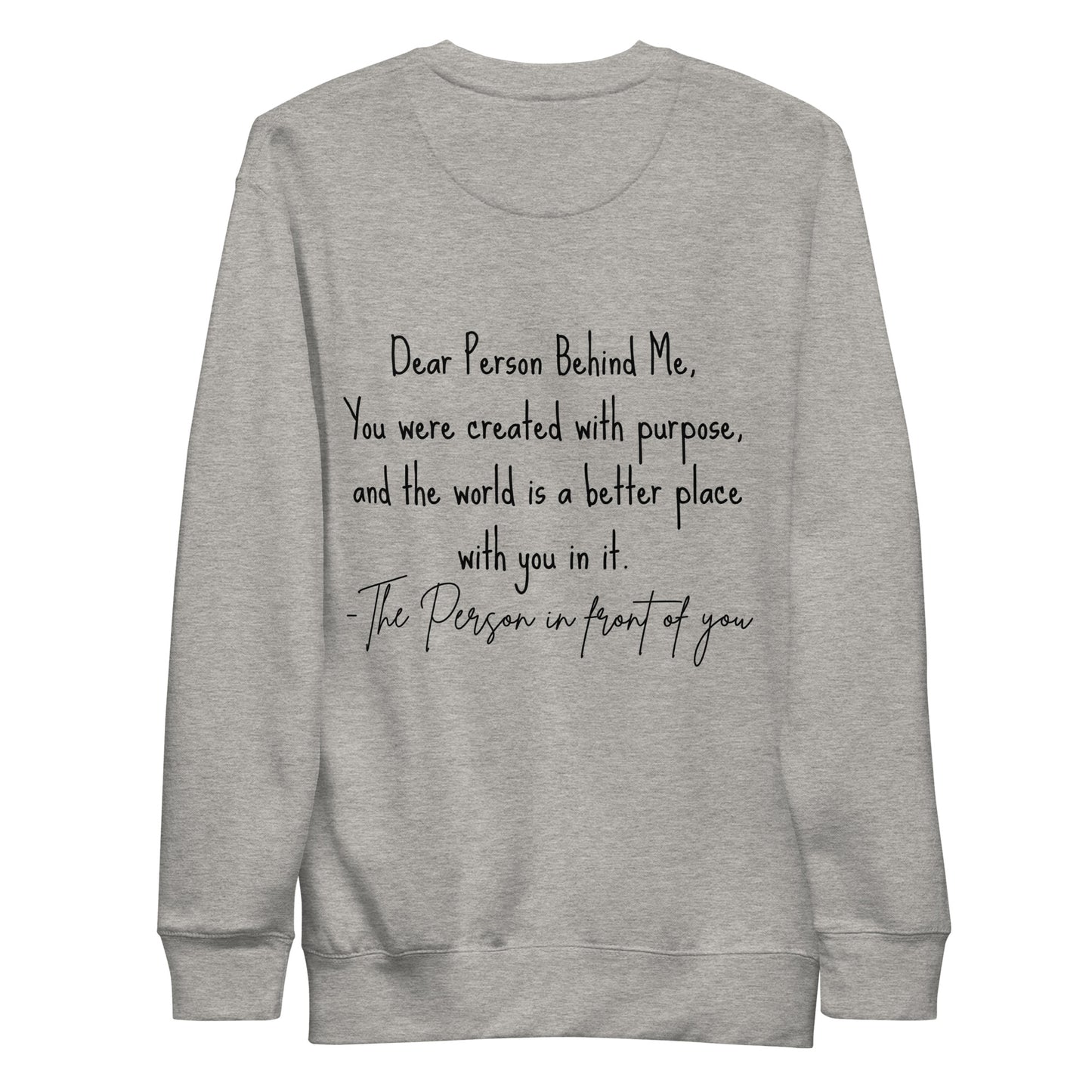 Created with purpose Unisex Premium Sweatshirt