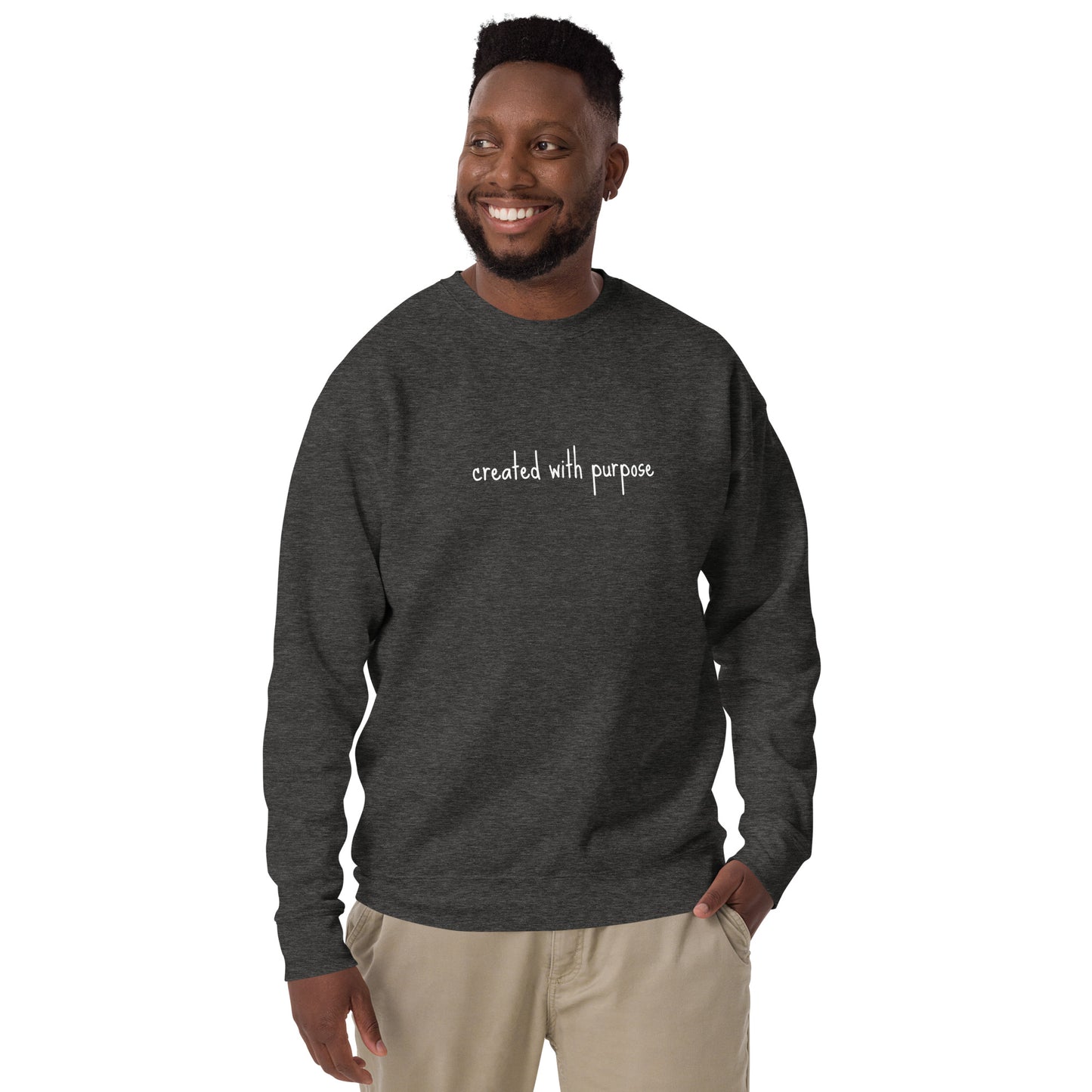 created with purpose sweatshirt Unisex Premium Sweatshirt