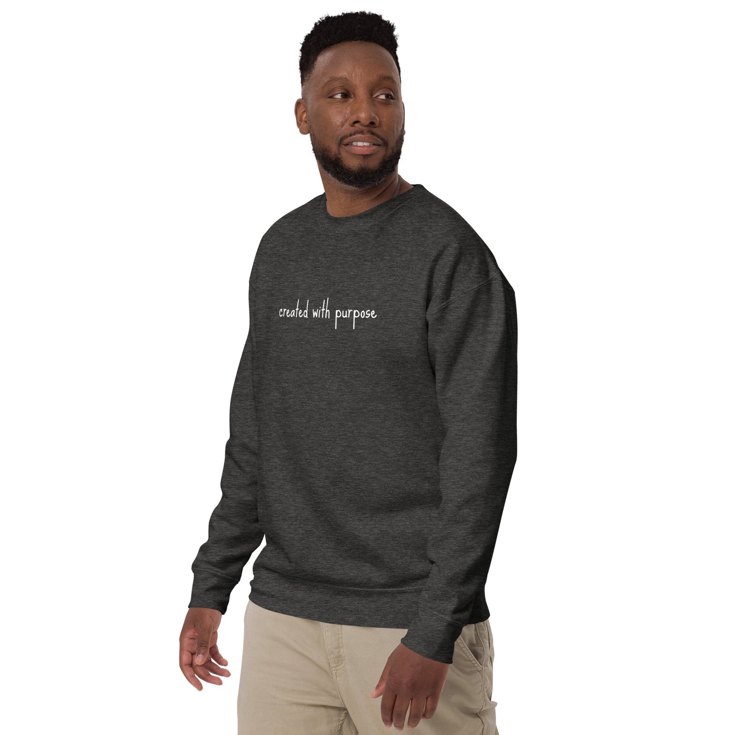 created with purpose sweatshirt Unisex Premium Sweatshirt