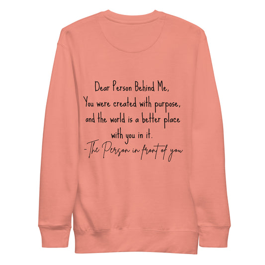 Created with purpose Unisex Premium Sweatshirt