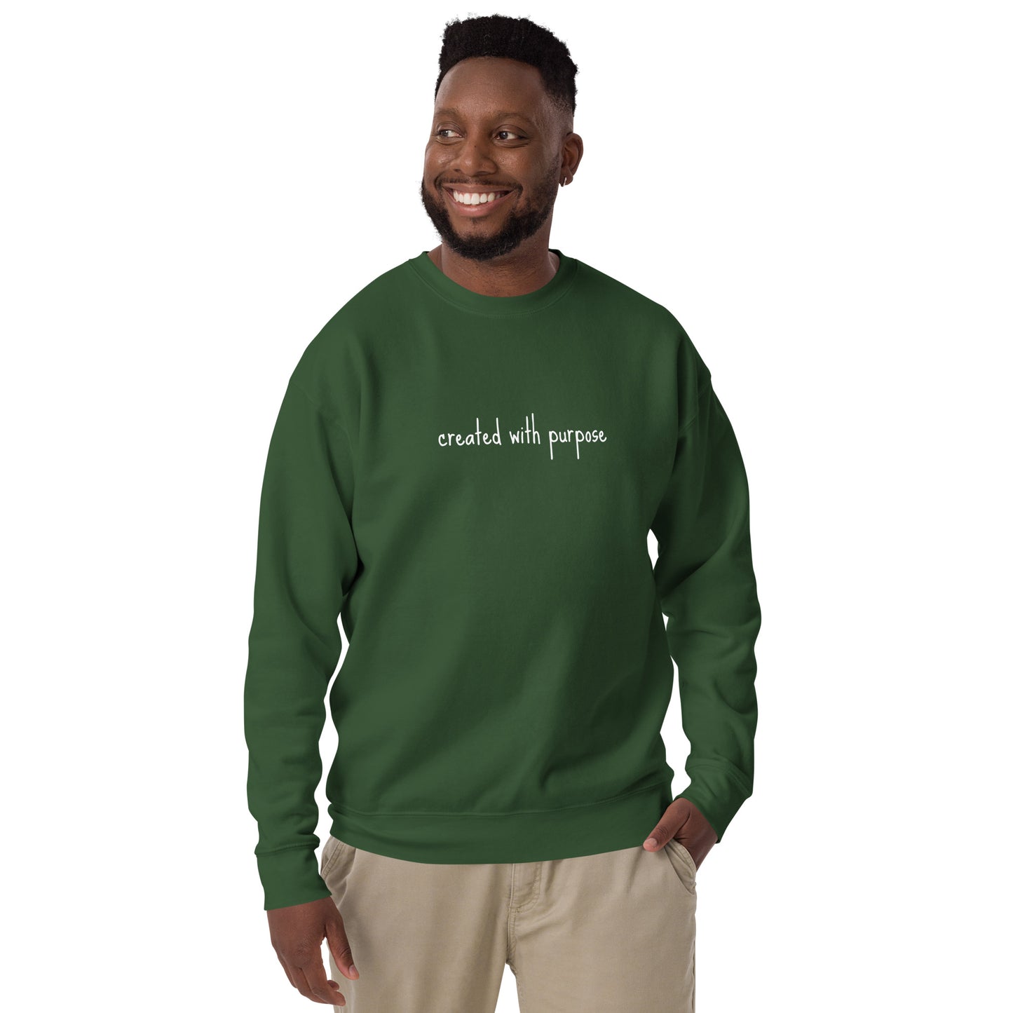 created with purpose sweatshirt Unisex Premium Sweatshirt