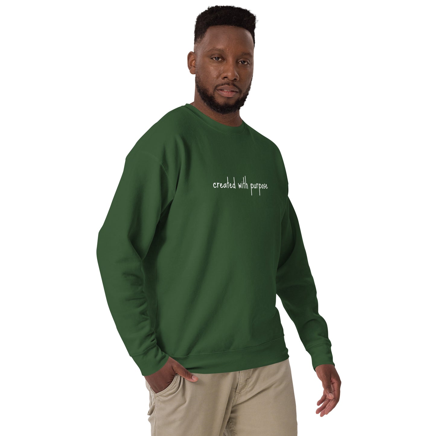 created with purpose sweatshirt Unisex Premium Sweatshirt