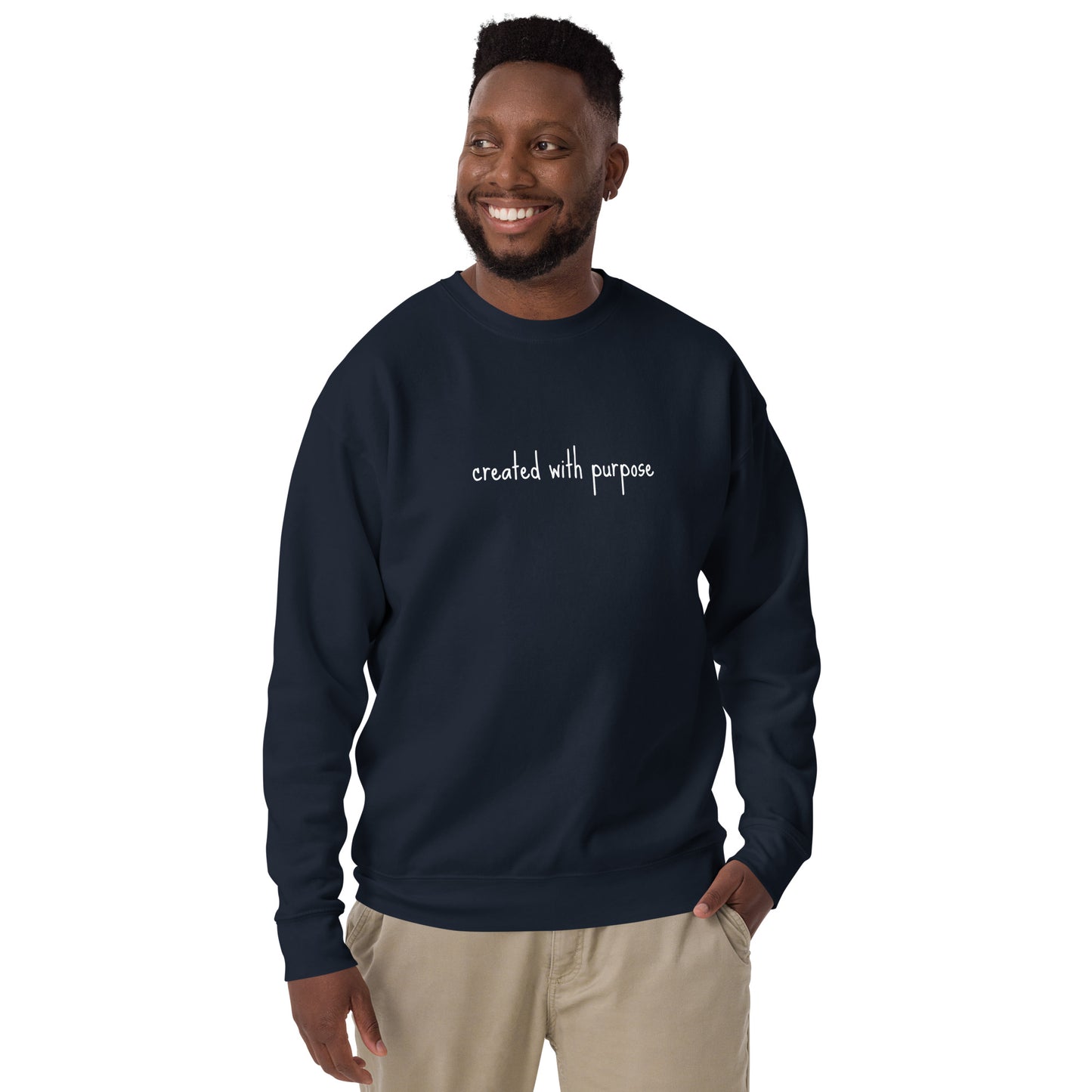 created with purpose sweatshirt Unisex Premium Sweatshirt