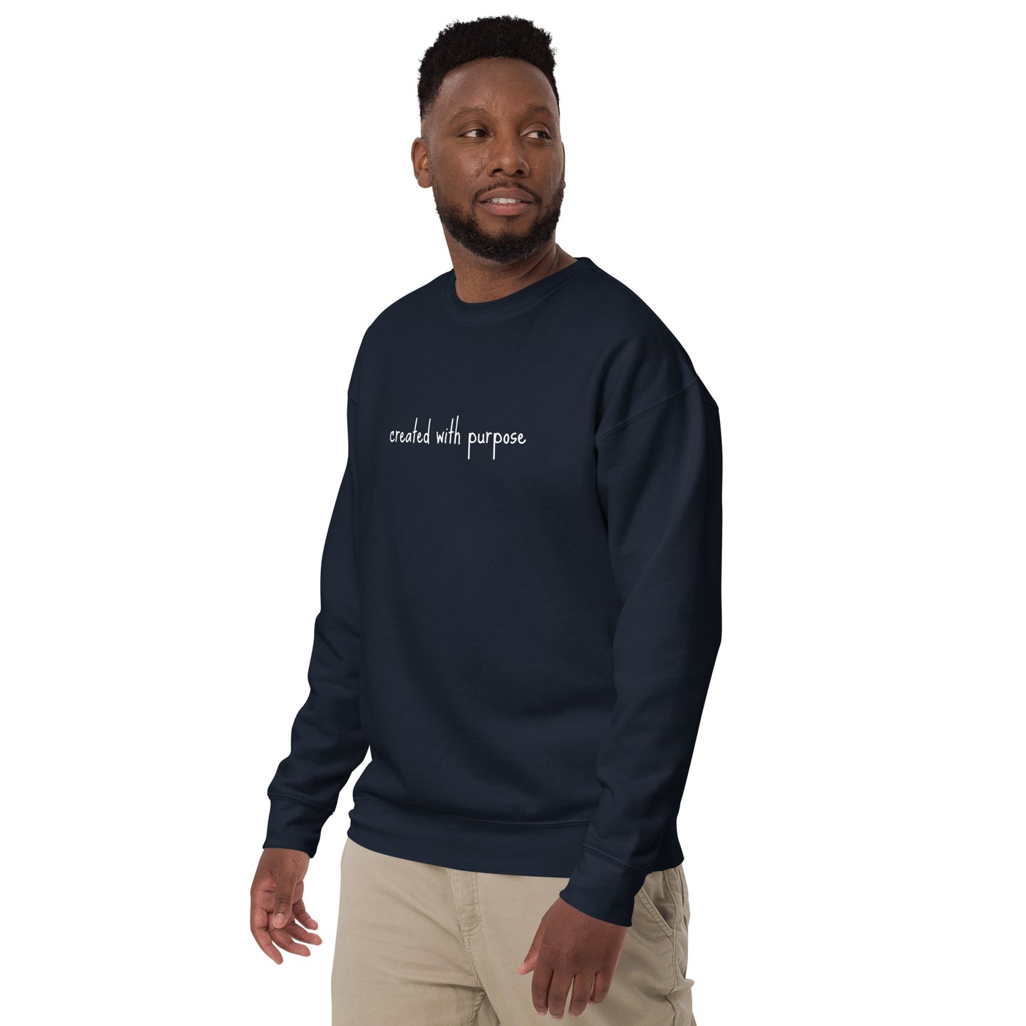 created with purpose sweatshirt Unisex Premium Sweatshirt