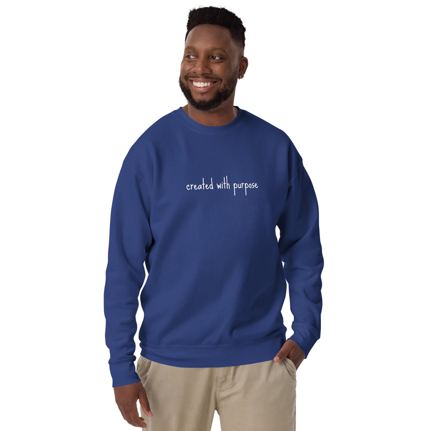 created with purpose sweatshirt Unisex Premium Sweatshirt