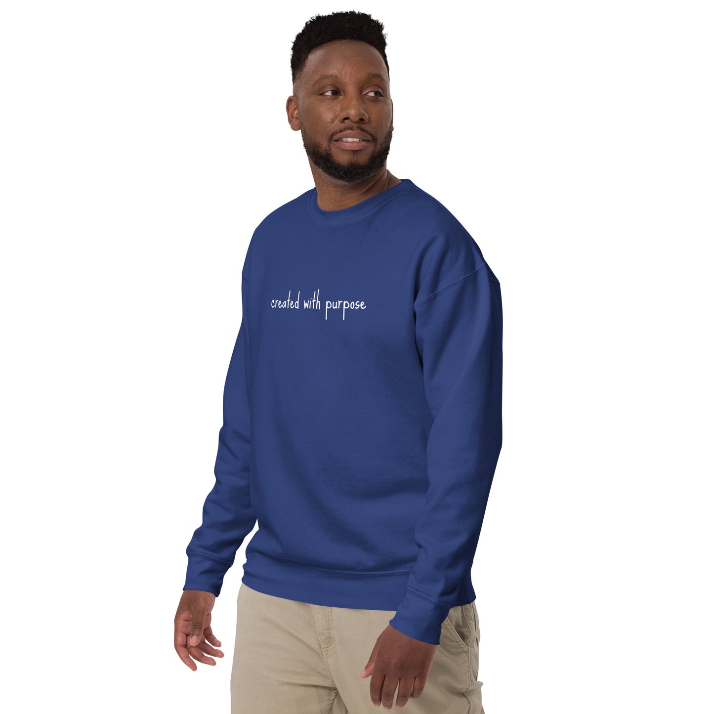 created with purpose sweatshirt Unisex Premium Sweatshirt