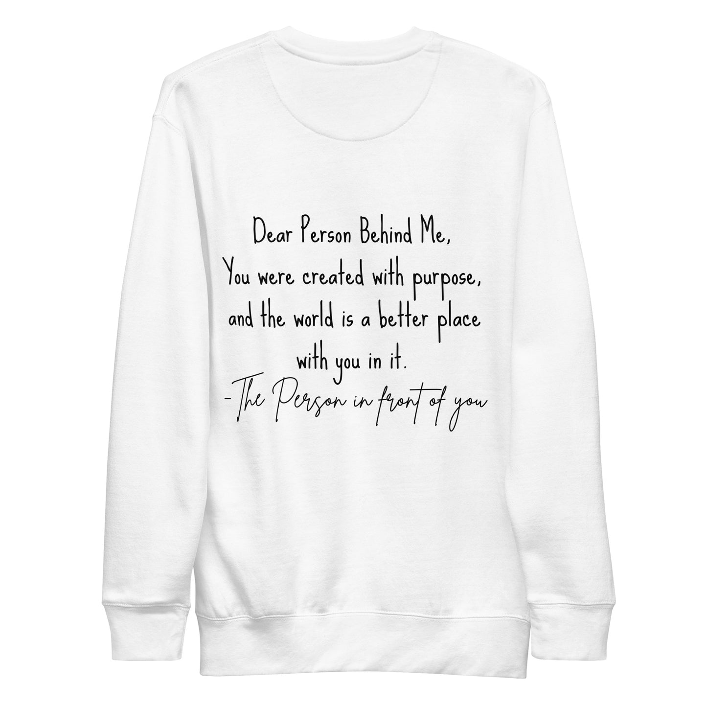 Created with purpose Unisex Premium Sweatshirt