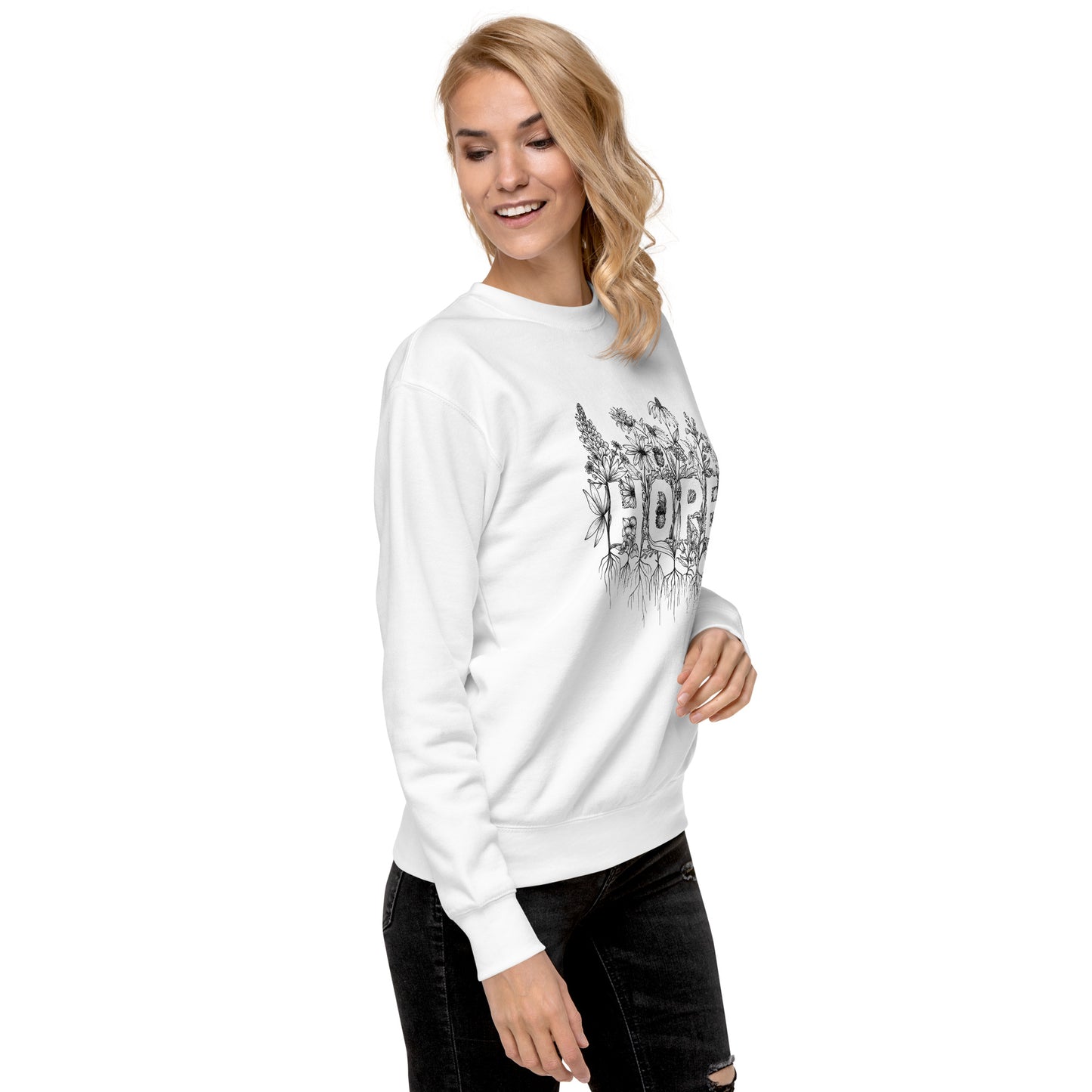 Hope Wildflower- Unisex Premium Sweatshirt