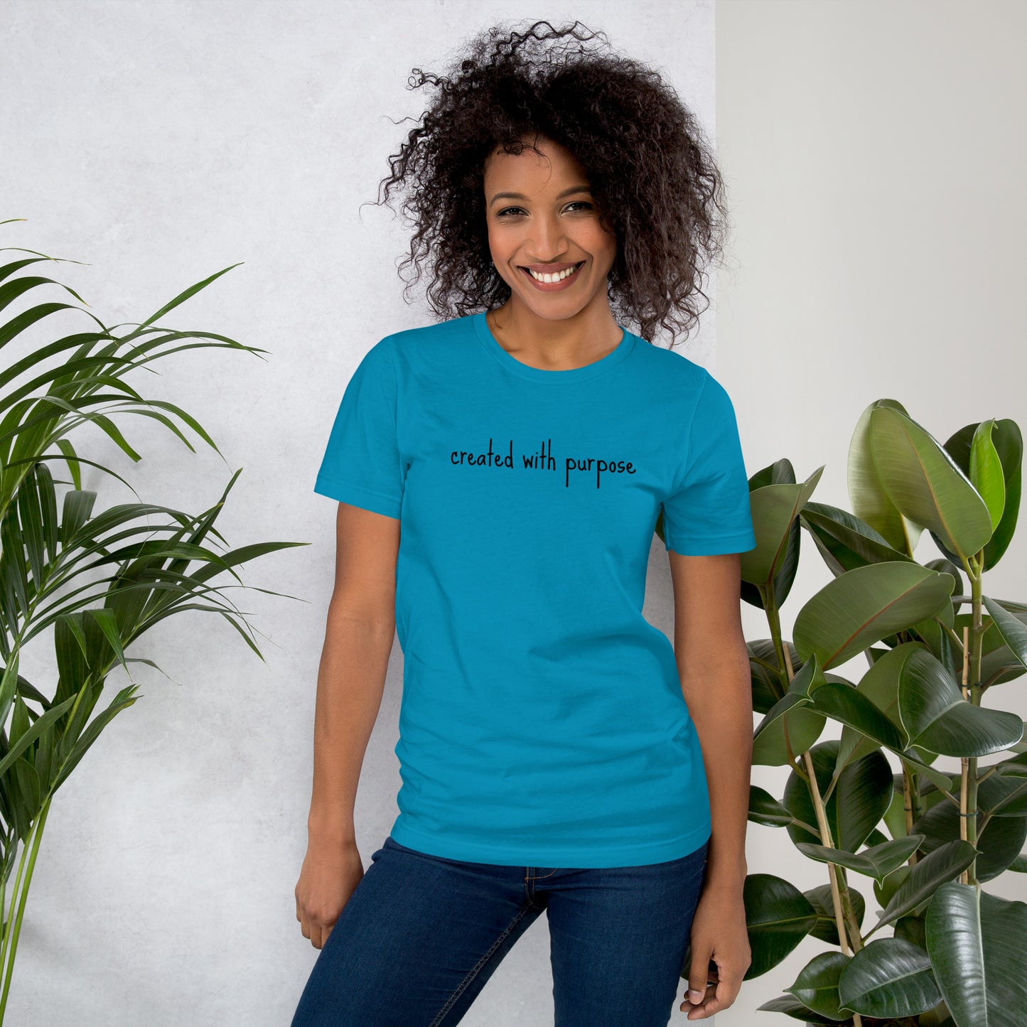 Created with purpose Unisex t-shirt