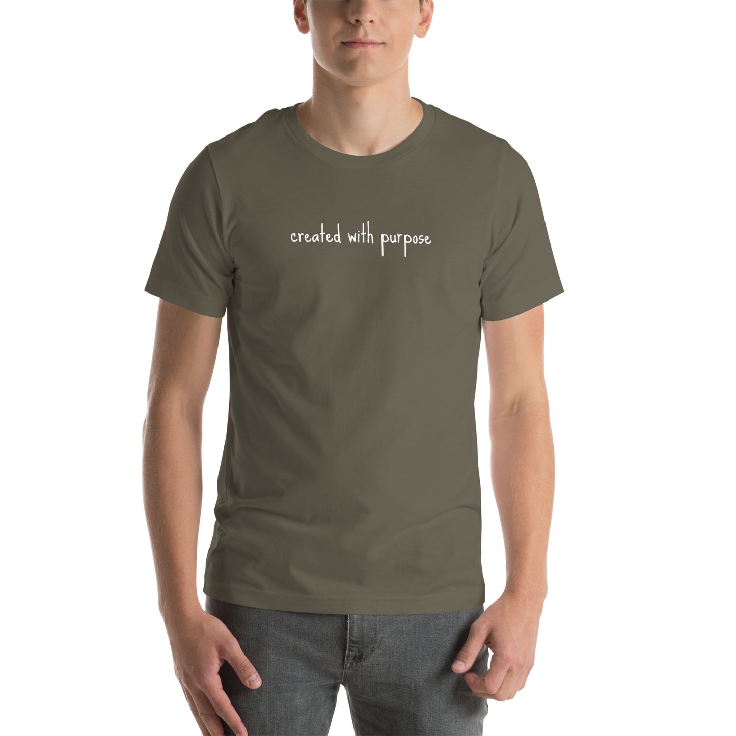 Created with purpose Unisex t-shirt