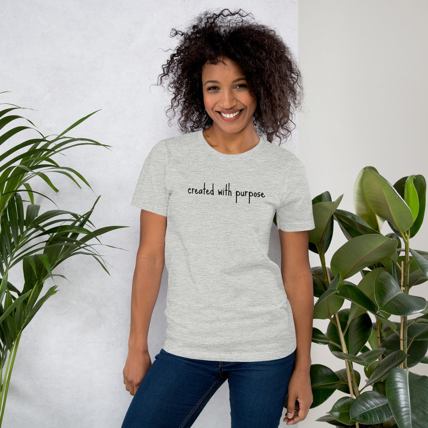 Created with purpose Unisex t-shirt