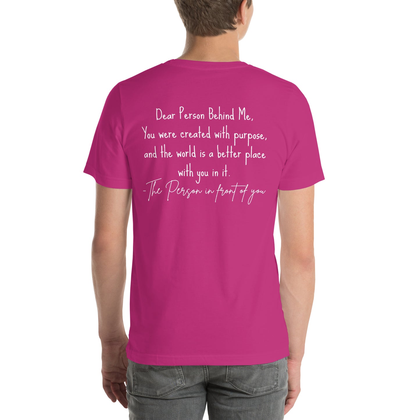 Created with purpose Unisex t-shirt