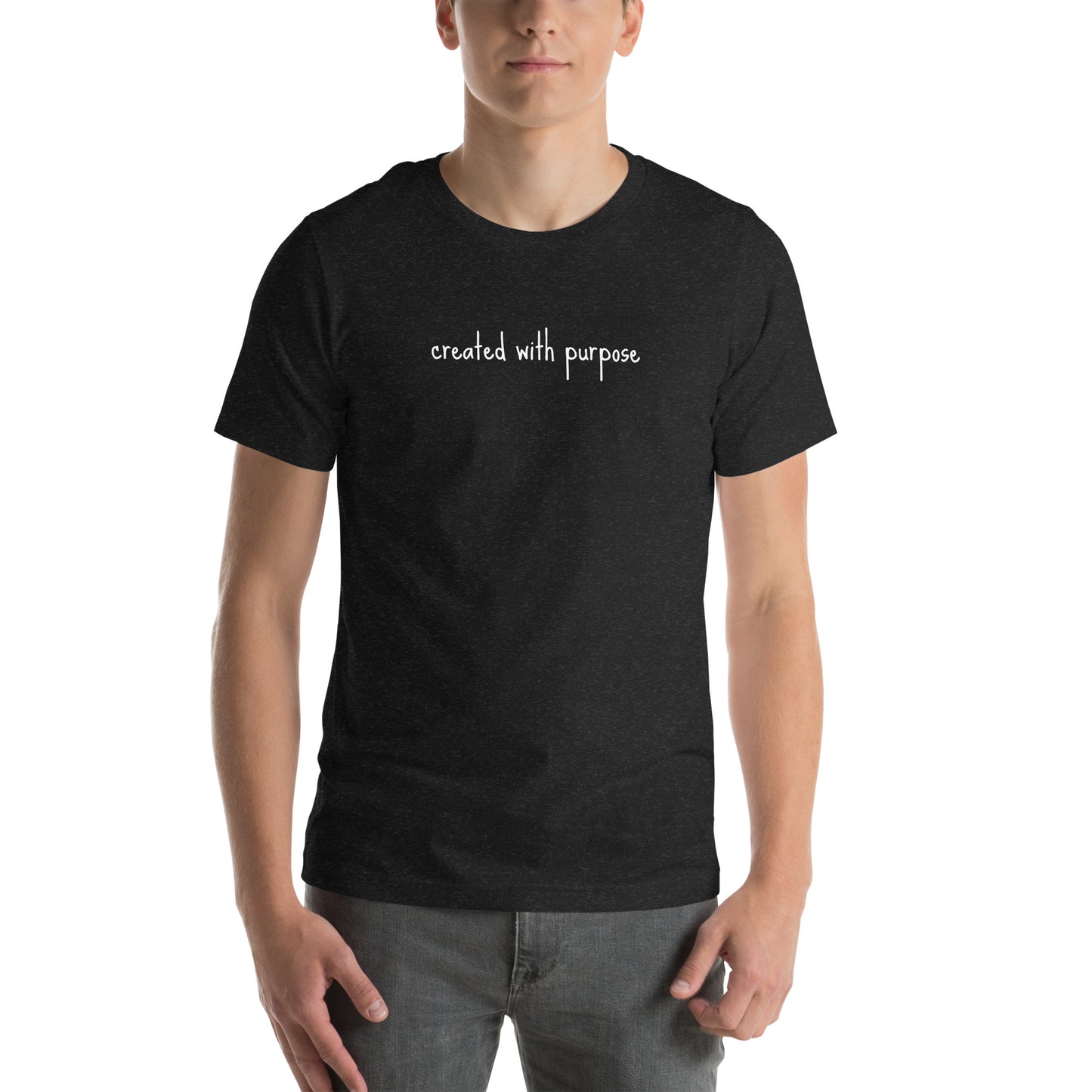 Created with purpose Unisex t-shirt