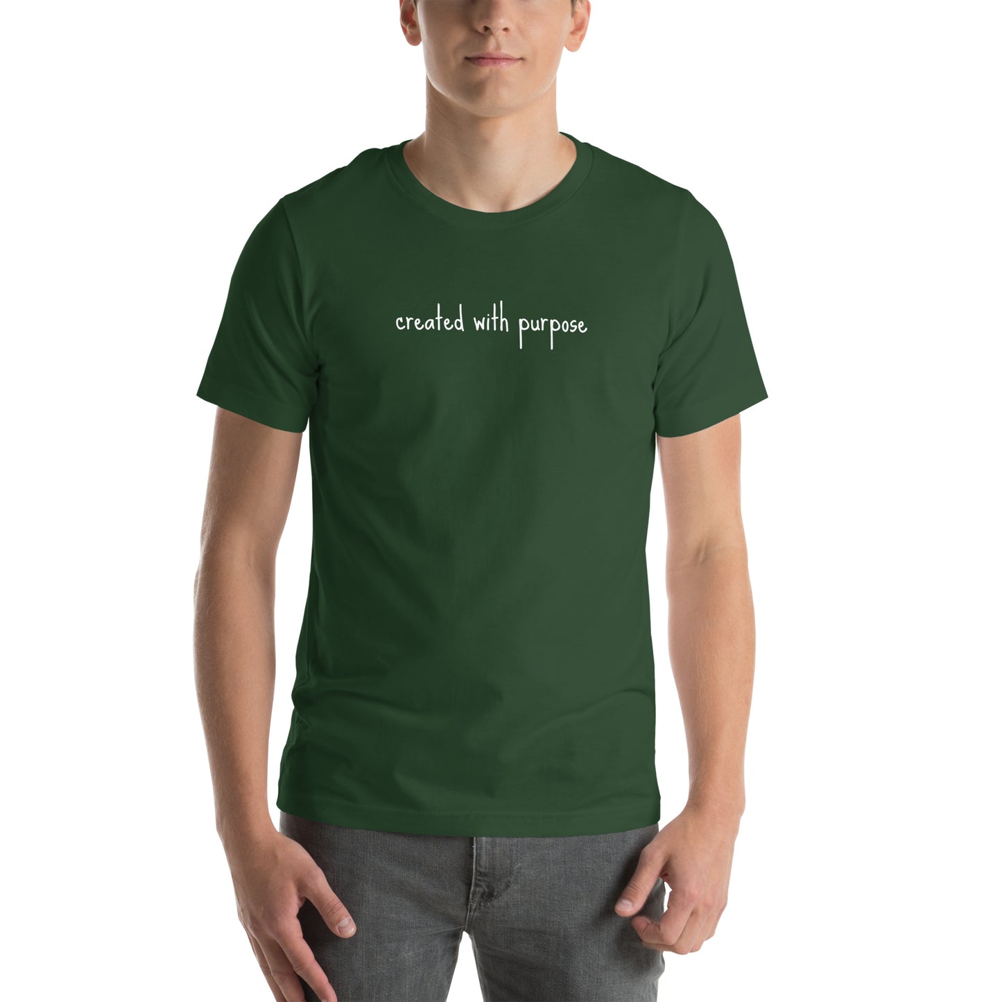 Created with purpose Unisex t-shirt