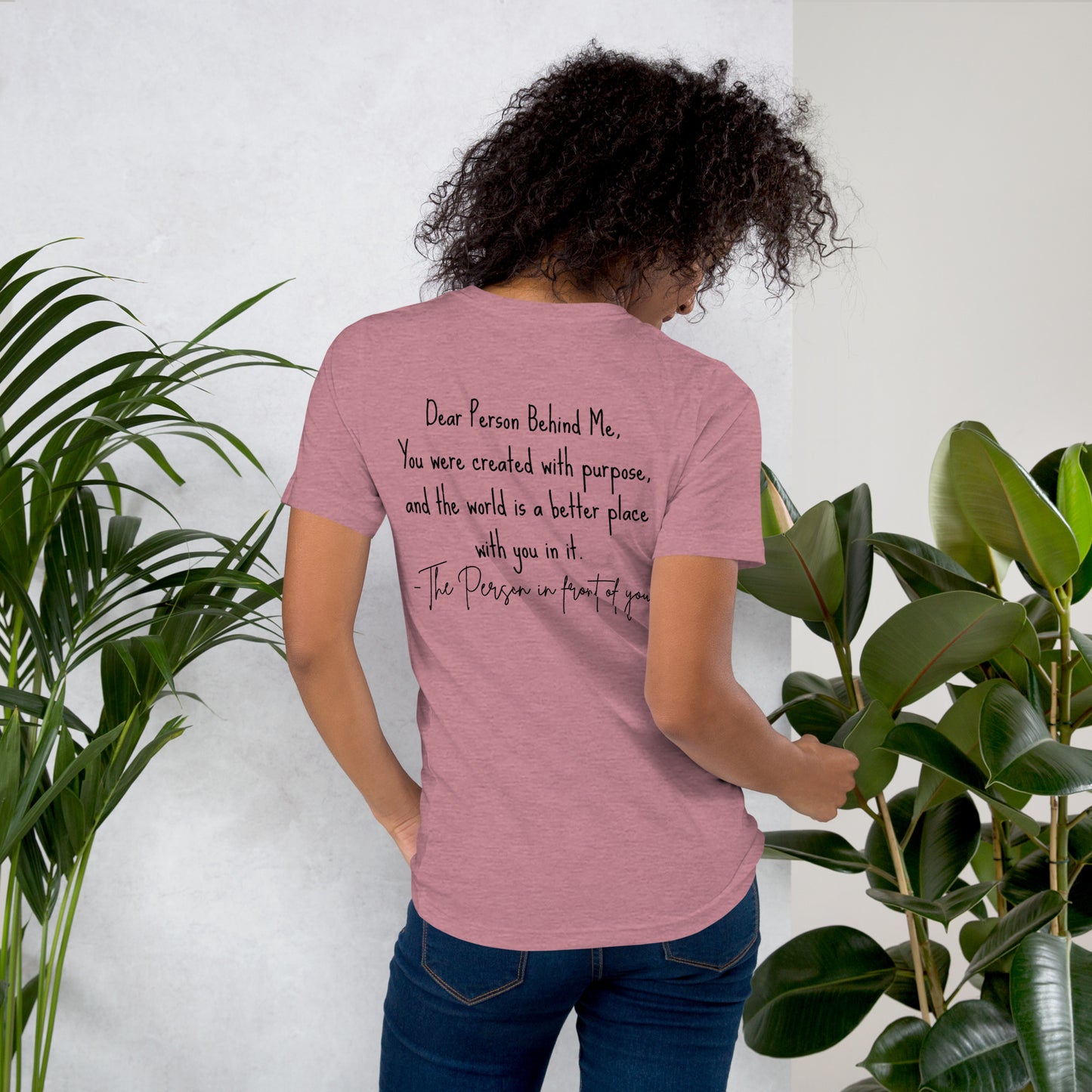 Created with purpose Unisex t-shirt