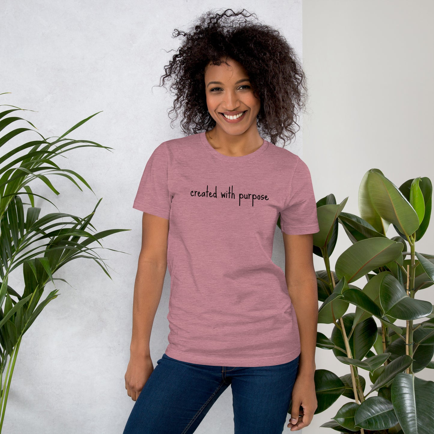 Created with purpose Unisex t-shirt
