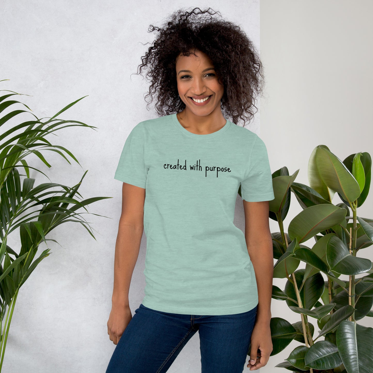 Created with purpose Unisex t-shirt