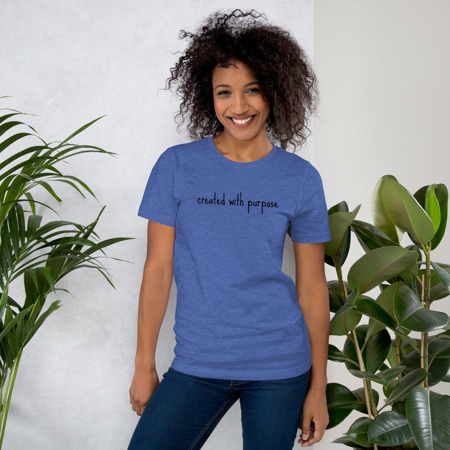 Created with purpose Unisex t-shirt