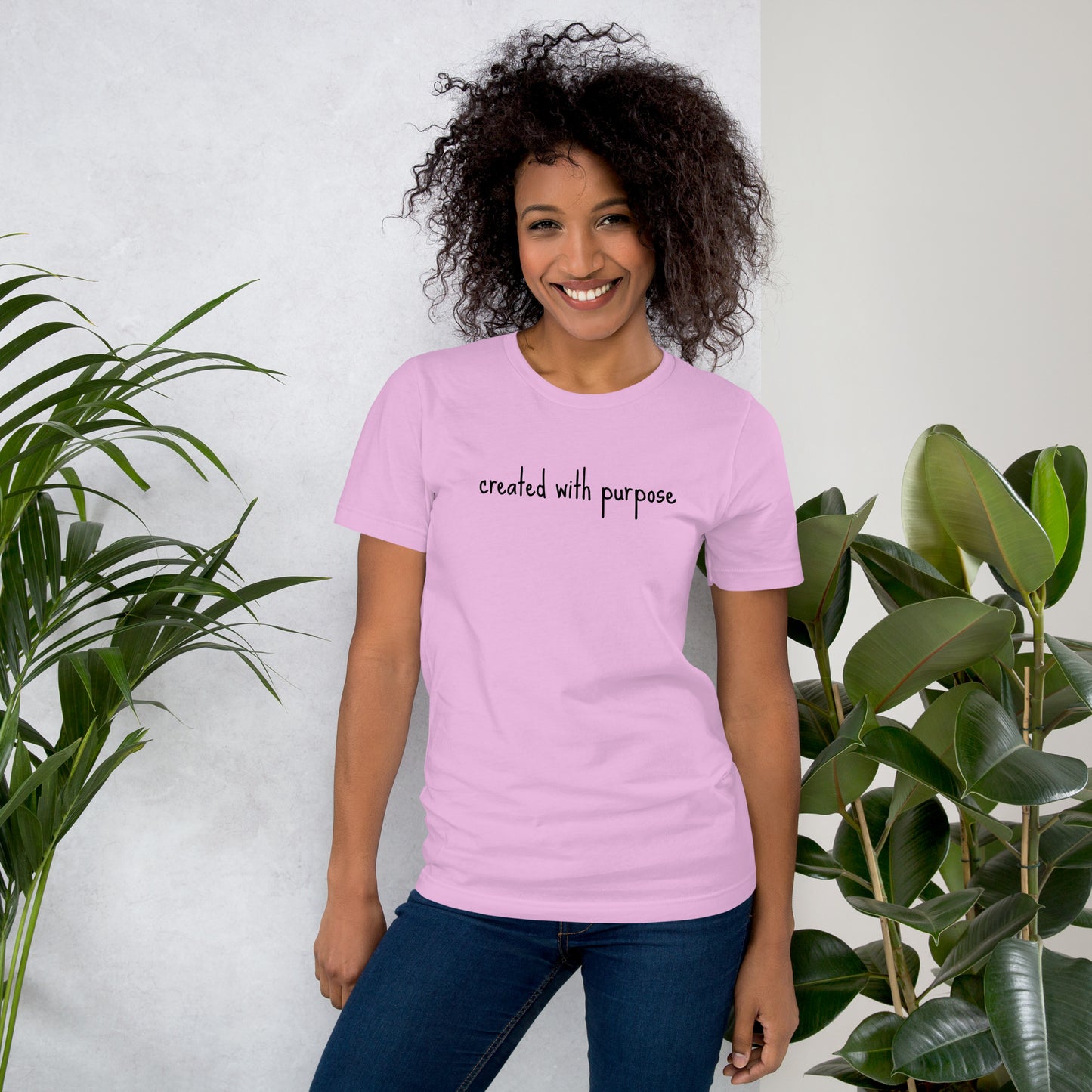 Created with purpose Unisex t-shirt