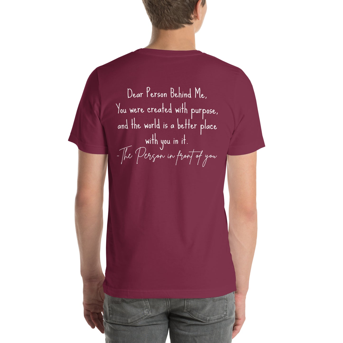 Created with purpose Unisex t-shirt