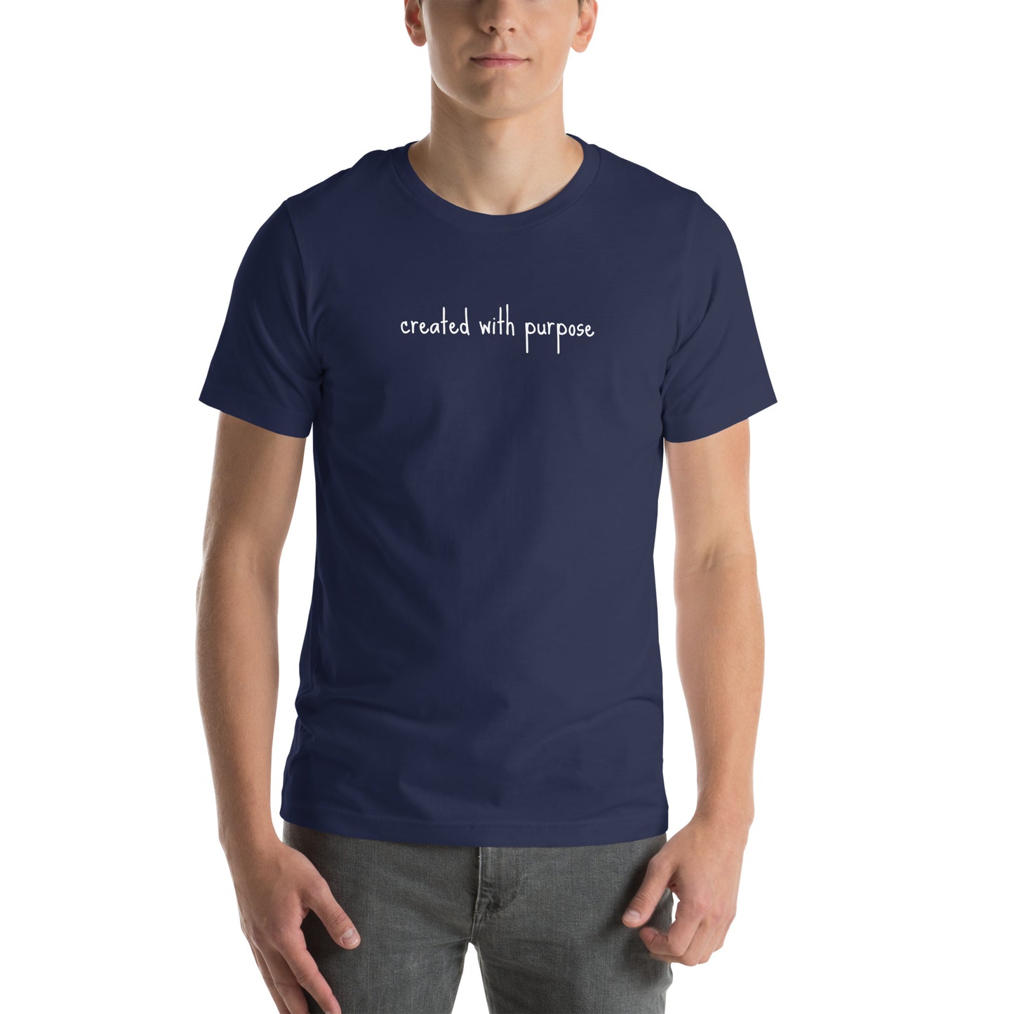 Created with purpose Unisex t-shirt