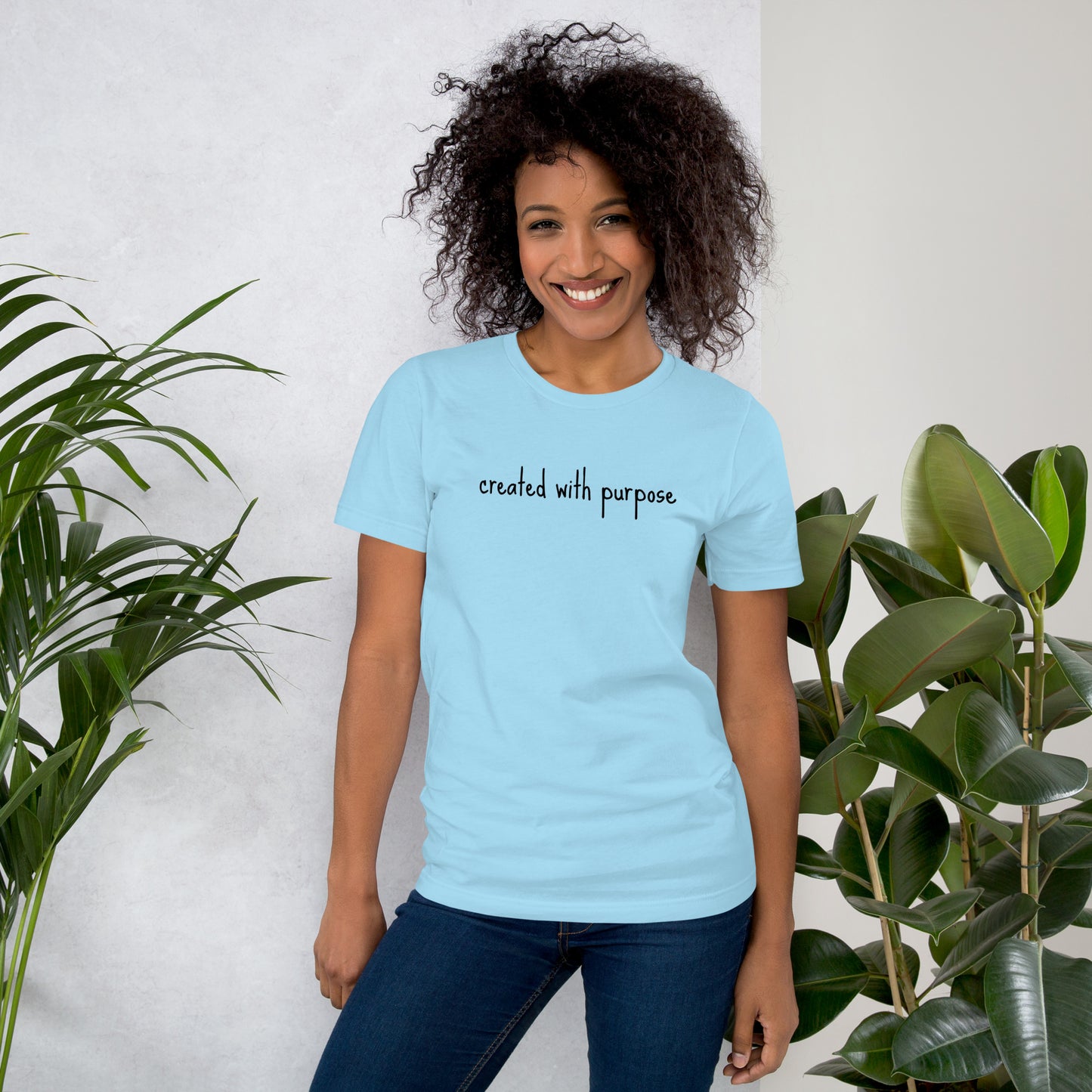 Created with purpose Unisex t-shirt
