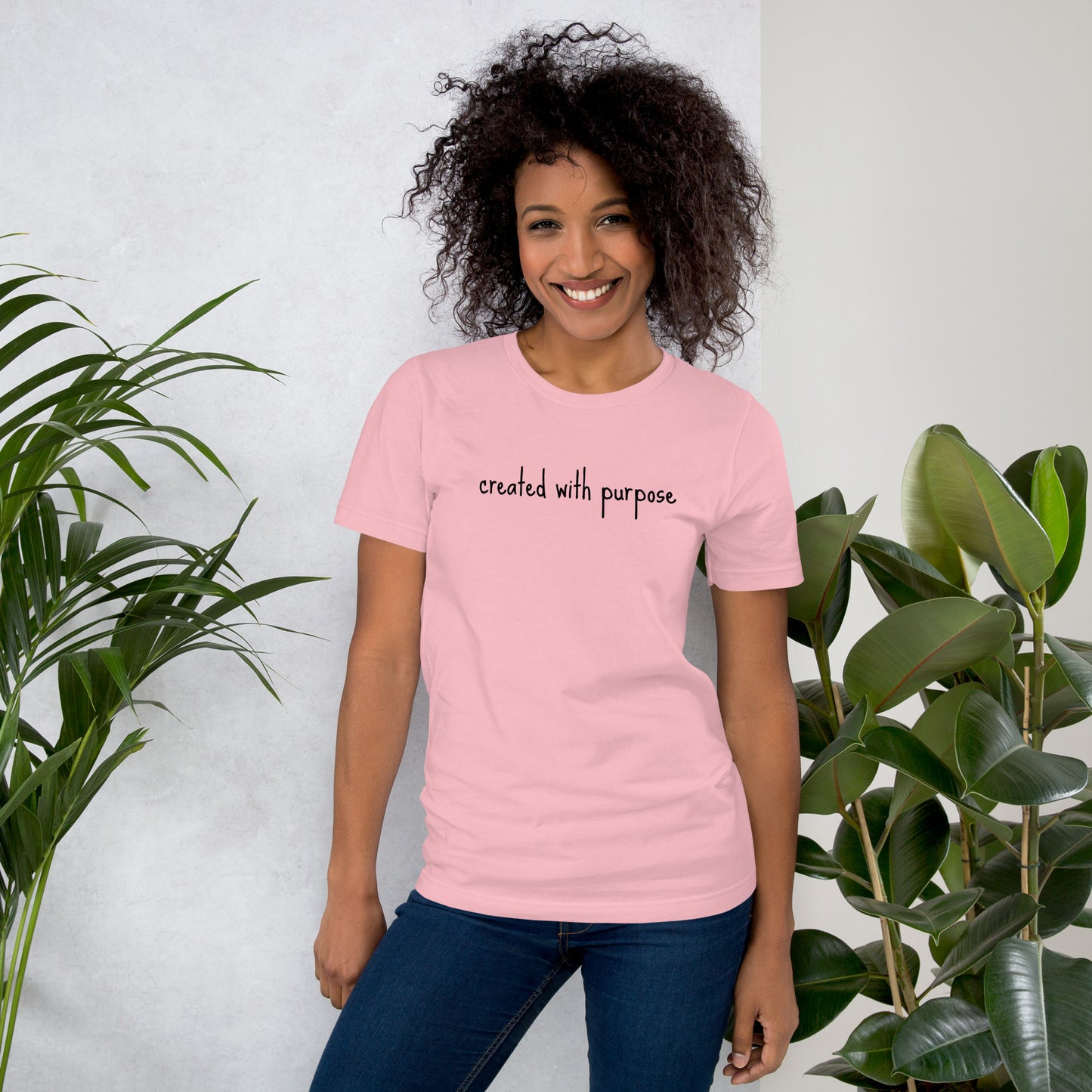 Created with purpose Unisex t-shirt