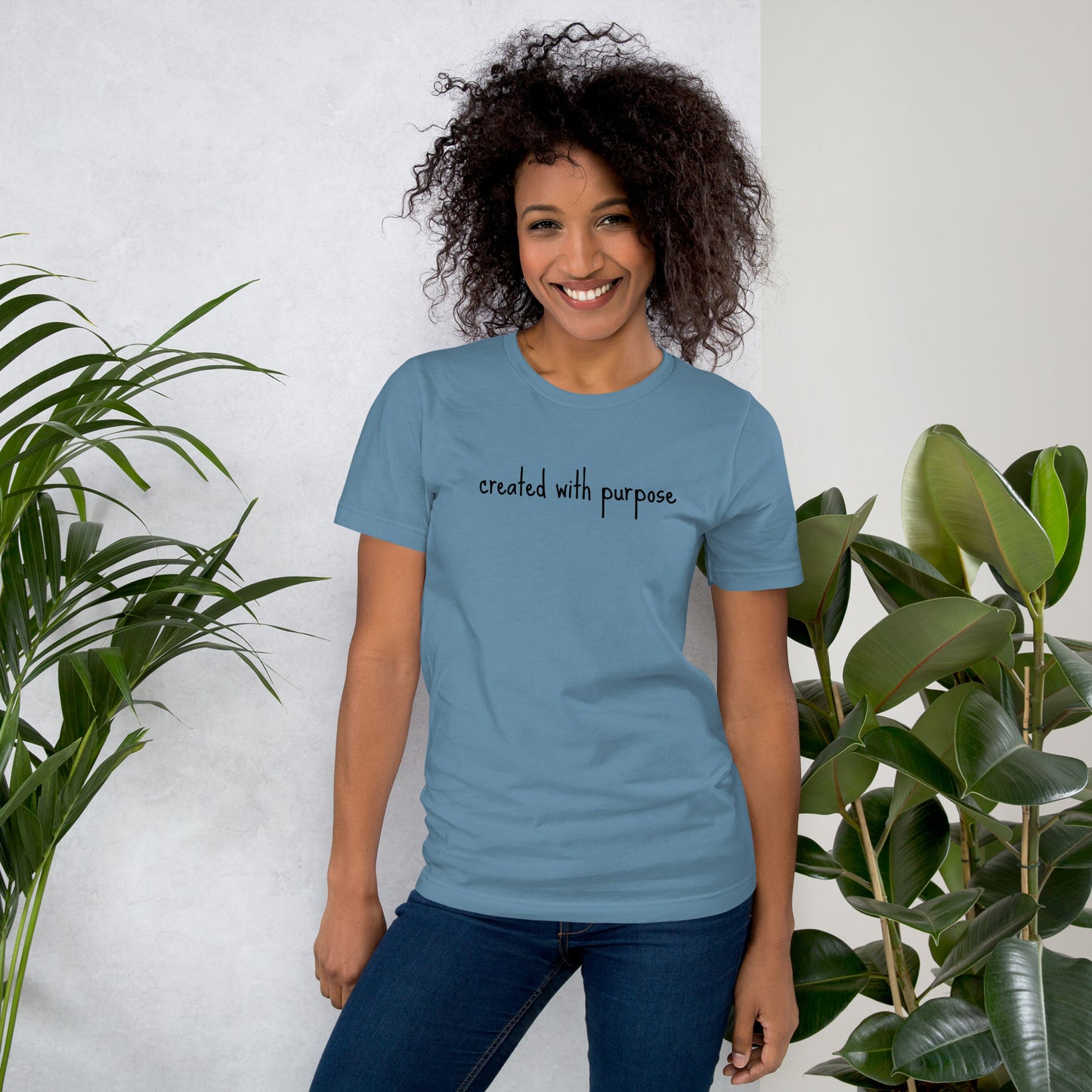 Created with purpose Unisex t-shirt