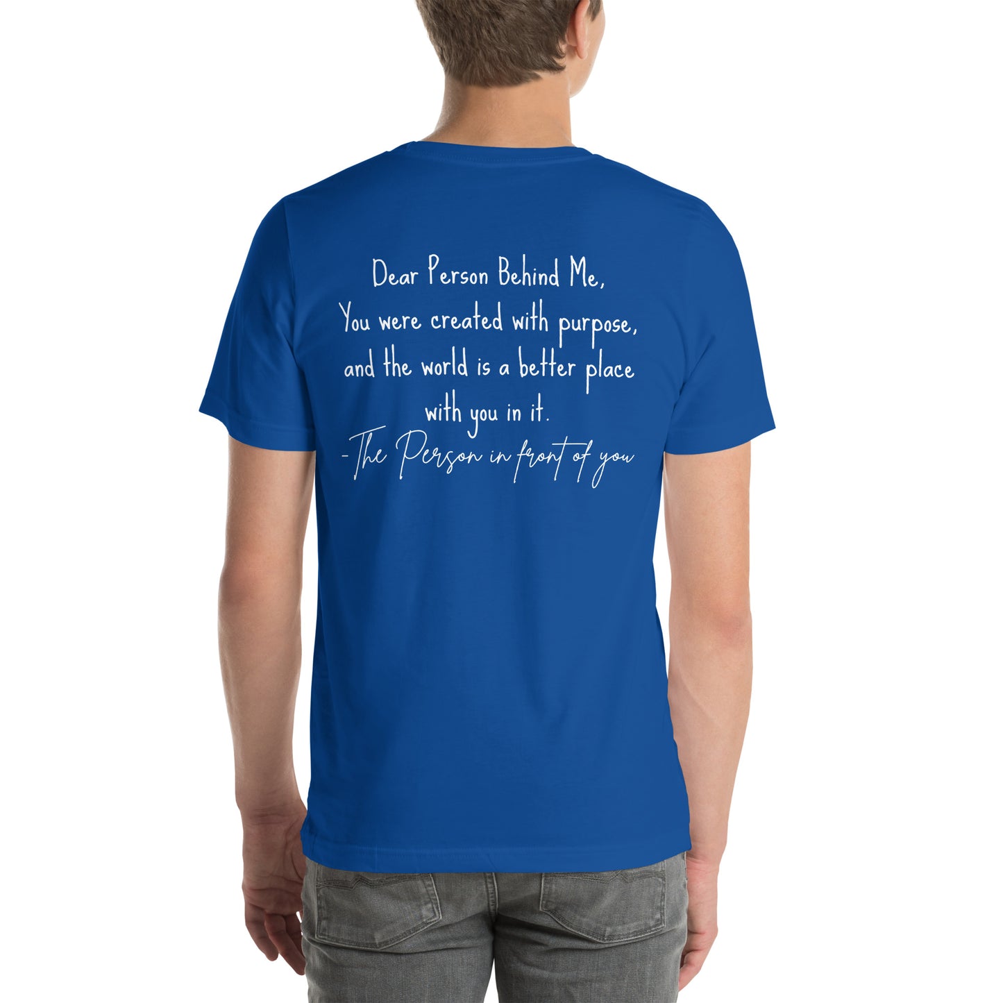 Created with purpose Unisex t-shirt