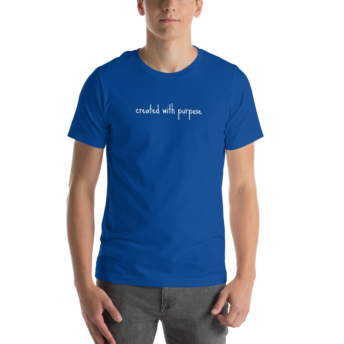 Created with purpose Unisex t-shirt