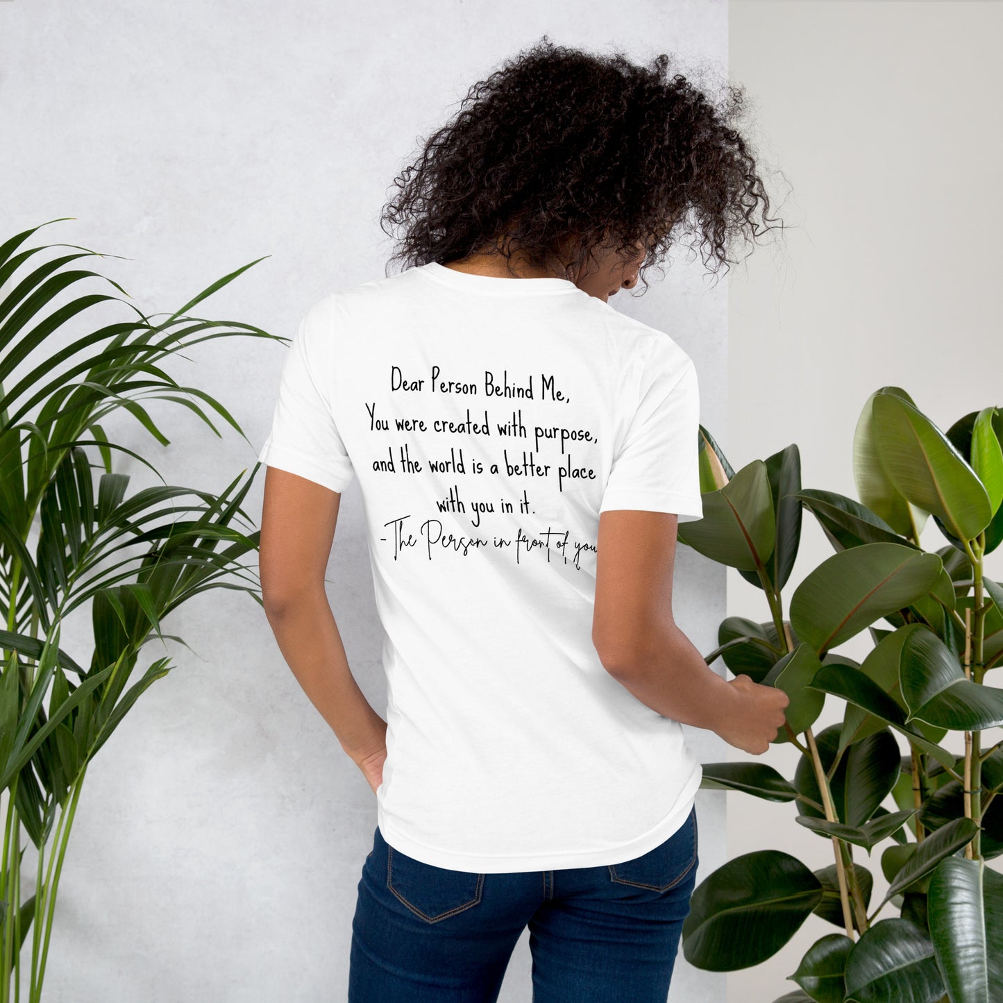 Created with purpose Unisex t-shirt