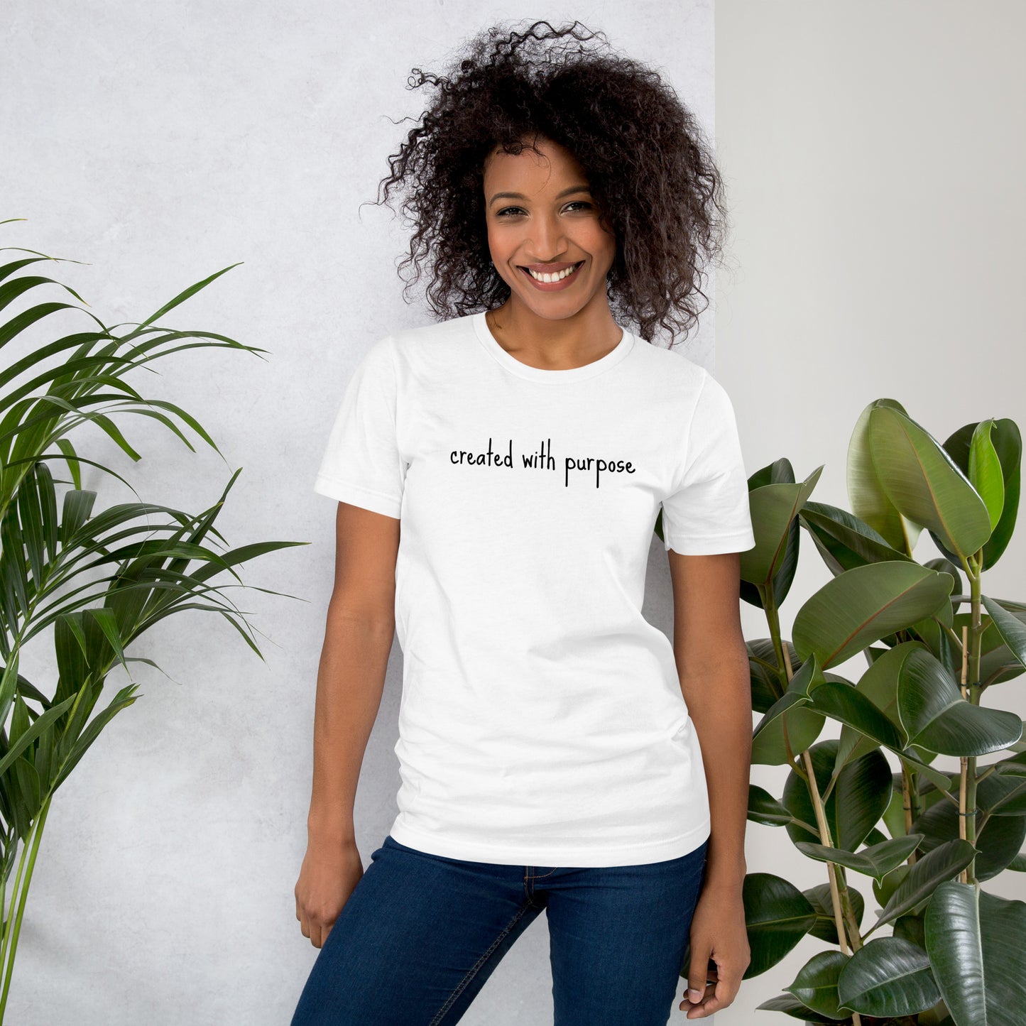 Created with purpose Unisex t-shirt