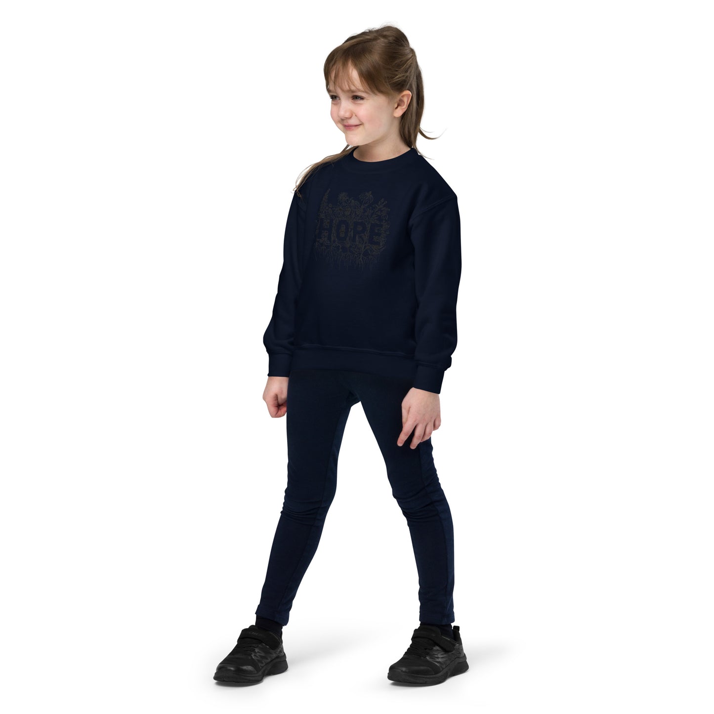 Hope Wildflower- Youth crewneck sweatshirt