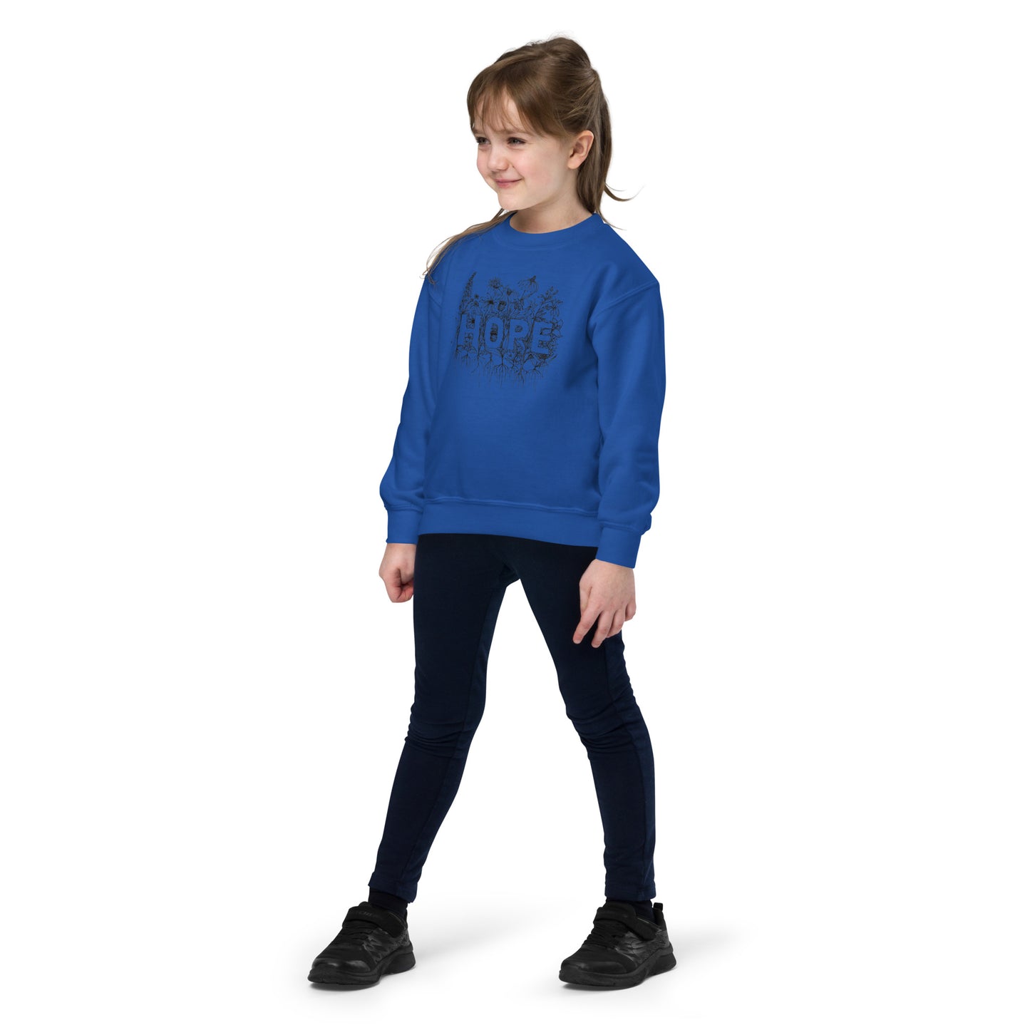 Hope Wildflower- Youth crewneck sweatshirt
