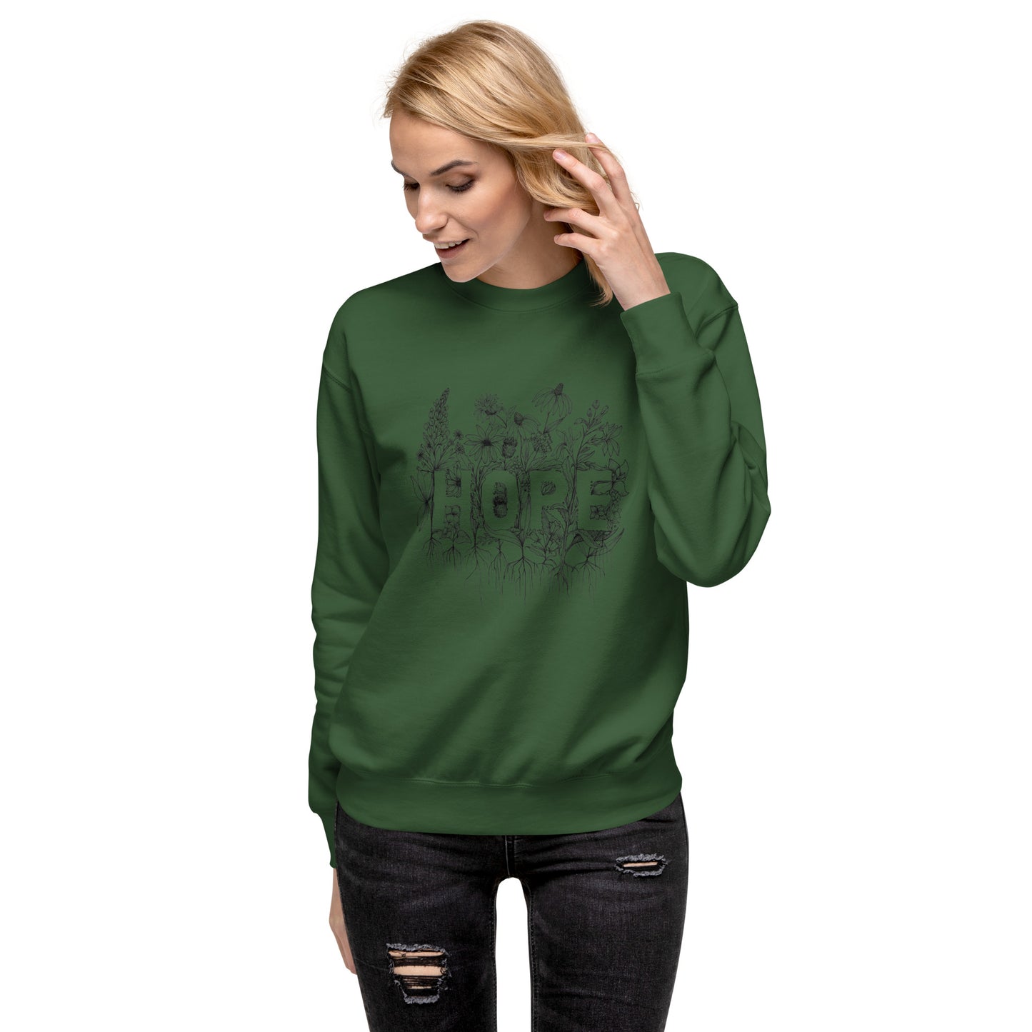 Hope Wildflower- Unisex Premium Sweatshirt
